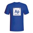 Andrea Pirlo Italy Periodic Table T-shirt (blue)