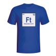 Francesco Totti Italy Periodic Table T-shirt (blue)