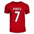 Robert Pires Arsenal Hero T-shirt (red)