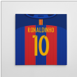 Barcelona 16-17 Canvas Print (Ronaldinho 10)