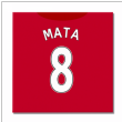 Man United 16-17 Canvas Print (Mata 8)