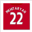 Man United 16-17 Canvas Print (Mkhitaryan 22)