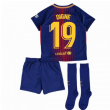 2017-2018 Barcelona Home Nike Little Boys Mini Kit (With Sponsor) (Digne 19)