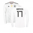 2017-2018 Germany Long Sleeve Home Shirt (Boateng 17)