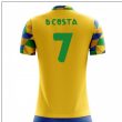 2025-2026 Brazil Home Concept Football Shirt (D Costa 7)