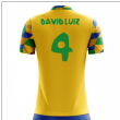 2025-2026 Brazil Home Concept Football Shirt (David Luiz 4)