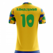 2024-2025 Brazil Home Concept Football Shirt (Ronaldinho 10) - Kids