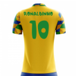 2023-2024 Brazil Home Concept Football Shirt (Ronaldinho 10) - Kids