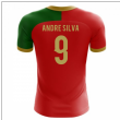 2025-2026 Portugal Flag Home Concept Football Shirt (Andre Silva 9)