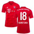 2019-2020 Bayern Munich Adidas Home Football Shirt (GORETZKA 18)