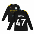 2019-2020 Manchester City Puma Away Long Sleeve Shirt (Kids) (FODEN 47)