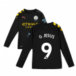 2019-2020 Manchester City Puma Away Long Sleeve Shirt (Kids) (G JESUS 9)
