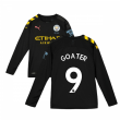 2019-2020 Manchester City Puma Away Long Sleeve Shirt (Kids) (GOATER 9)