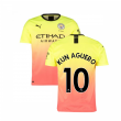 2019-2020 Manchester City Puma Third Football Shirt (KUN AGUERO 10)