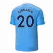 2020-2021 Manchester City Puma Home Football Shirt (BERNARDO 20)