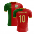 2024-2025 Portugal Flag Home Concept Football Shirt (Your Name) -Kids