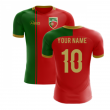 2025-2026 Portugal Flag Home Concept Football Shirt (Your Name) -Kids