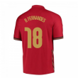 2020-2021 Portugal Home Nike Shirt (Kids) (B Fernandes 18)
