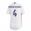 2020-2021 Real Madrid Adidas Womens Home Shirt (SERGIO RAMOS 4)