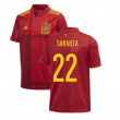 2020-2021 Spain Home Adidas Football Shirt (Kids) (SARABIA 22)