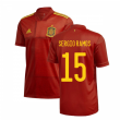 2020-2021 Spain Home Adidas Football Shirt (SERGIO RAMOS 15)