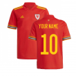 2020-2021 Wales Home Adidas Football Shirt (Your Name)