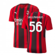 2021-2022 AC Milan Authentic Home Shirt (SAELEMAEKERS 56)