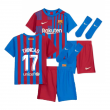 2021-2022 Barcelona Infants Home Kit (TRINCAO 17)