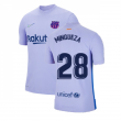 2021-2022 Barcelona Vapor Away Shirt (MINGUEZA 28)