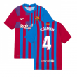 2021-2022 Barcelona Vapor Match Home Shirt (Kids) (KOEMAN 4)