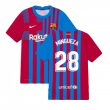 2021-2022 Barcelona Vapor Match Home Shirt (Kids) (MINGUEZA 28)