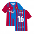 2021-2022 Barcelona Vapor Match Home Shirt (Kids) (PEDRI 16)
