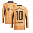 2021-2022 Bayern Munich Home Goalkeeper Shirt (Orange) (Your Name)