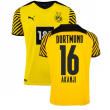 2021-2022 Borussia Dortmund Authentic Home Shirt (AKANJI 16)