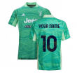 2021-2022 Juventus Home Goalkeeper Shirt (Lime) (Your Name)