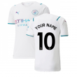 2021-2022 Man City Authentic Away Shirt (Your Name)