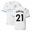 2021-2022 Man City Away Shirt (Kids) (FERRAN 21)