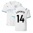 2021-2022 Man City Away Shirt (Kids) (LAPORTE 14)
