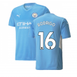 2021-2022 Man City Home Shirt (RODRIGO 16)