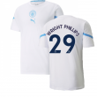 2021-2022 Man City Pre Match Jersey (White) (WRIGHT PHILLIPS 29)