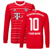 2022-2023 Bayern Munich Long Sleeve Home Shirt (Your Name)