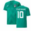 2022-2023 Italy Goalkeeper Shirt (Green) (Your Name)