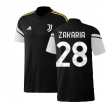 2022-2023 Juventus Training Tee (Black) (ZAKARIA 28)