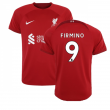 2022-2023 Liverpool Home Shirt (Kids) (FIRMINO 9)