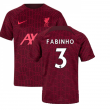 2022-2023 Liverpool Pre-Match Training Shirt (Red) - Kids (FABINHO 3)