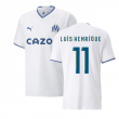2022-2023 Marseille Authentic Home Shirt (LUIS HENRIQUE 11)