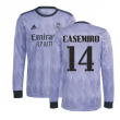 2022-2023 Real Madrid Long Sleeve Away Shirt (CASEMIRO 14)