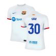2023-2024 Barcelona Away Shirt (Kids) (Gavi 30)