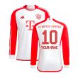 2023-2024 Bayern Munich Long Sleeve Home Shirt (Your Name)