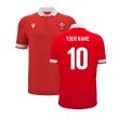 2024-2025 Wales WRU Home Cotton Rugby Shirt (Your Name)